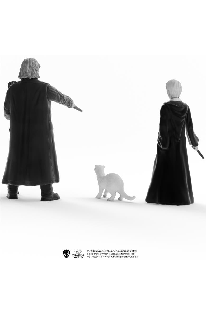 Schleich Wizarding World 3 Figure Set, Mad Eye Moody, Draco Malfoy & Ferret, Alternate, color, Multicolored