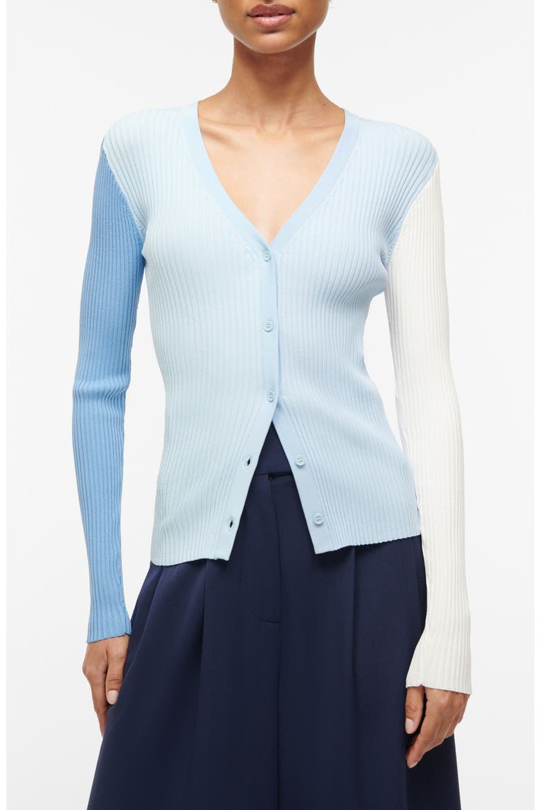 Rib Cardigan, Main, color, PERIWINKLE MULTI