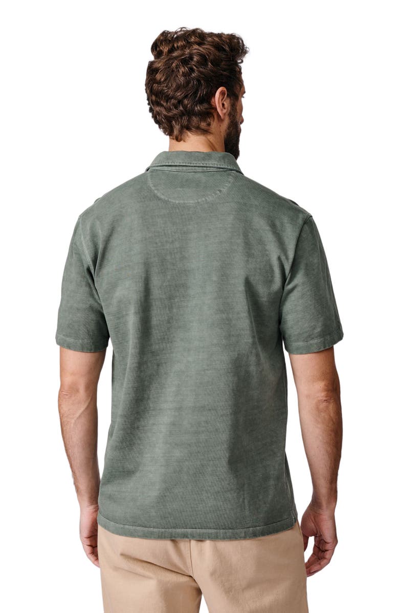Aubin Arkwright Heavyweight Jersey Polo, Alternate, color, Khaki