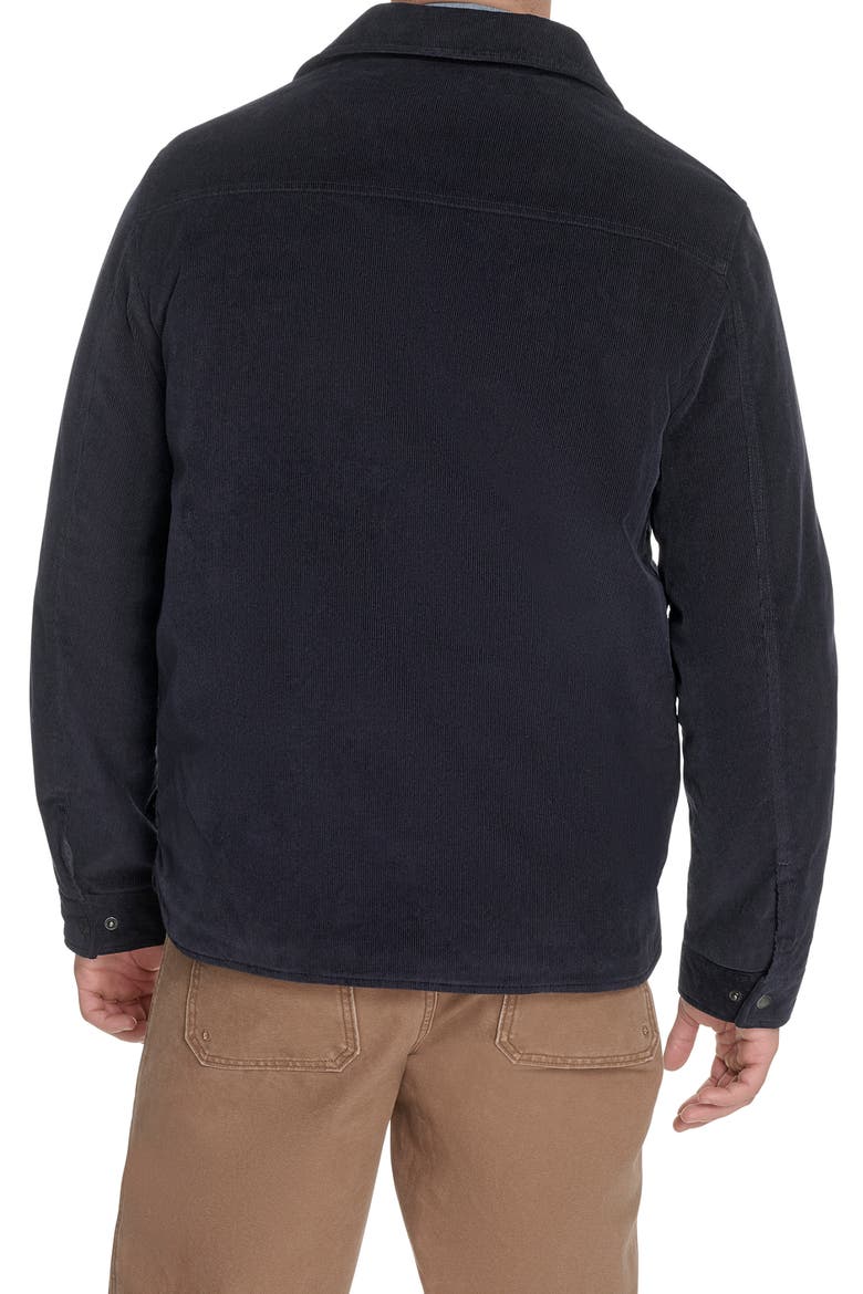Corduroy Insulated Zip-Up Jacket, Alternate, color, NAVY