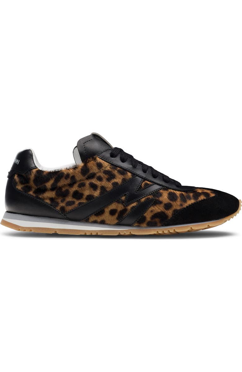 Magnanni Lizzy Lace Up Sneaker, Alternate, color, Leopard Calf Hair