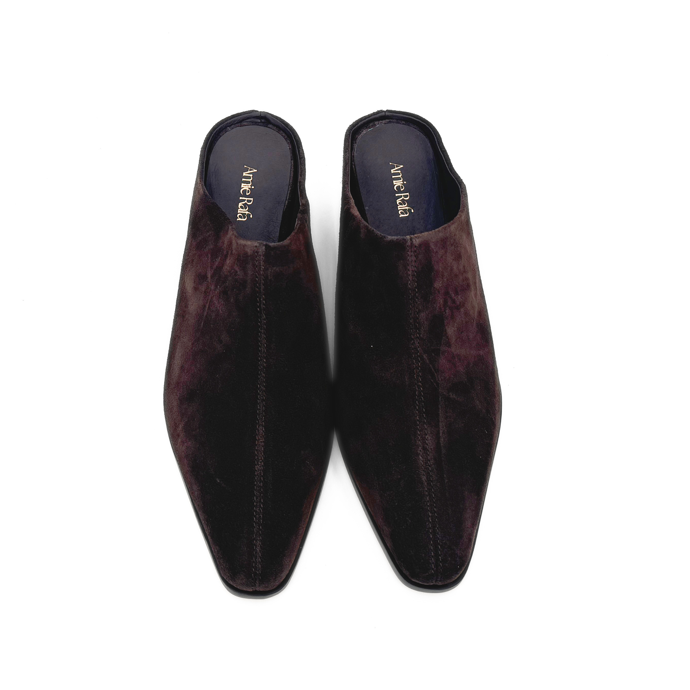 Carla Western Leather Mules, Alternate, color, Brown Suede