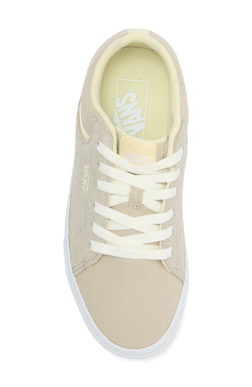 Vans Seldan Sneaker In Hairy Suede Lemon Icing