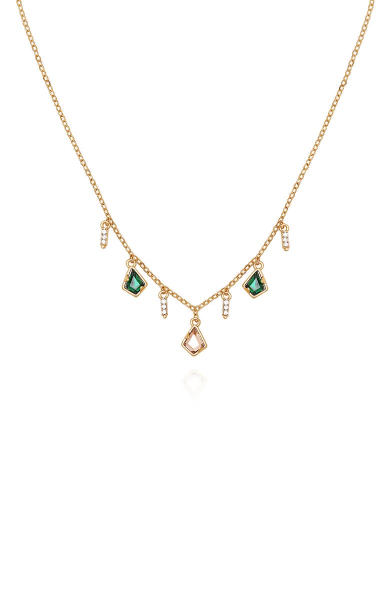 Vince Camuto Stone Charm Chain Necklace, Alternate, color, 