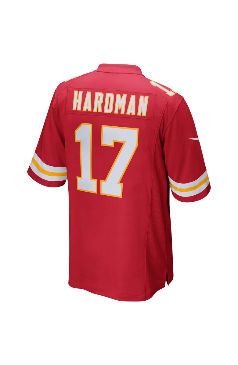 Nike Men's Nike Mecole Hardman Red Kansas City Chiefs Game Jersey, Alternate, color, 