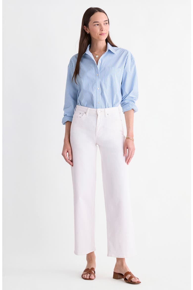 Whitney Ankle Wide Leg Jeans, Alternate, color, WHITE