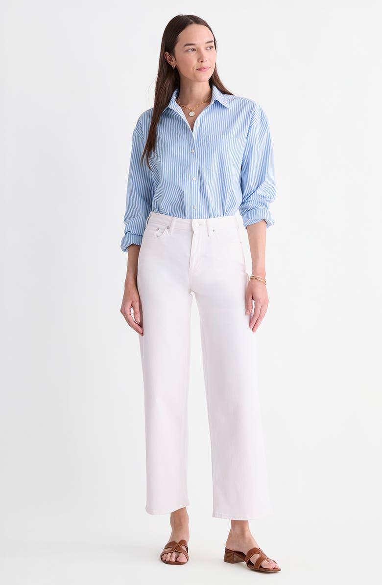 vineyard vines Whitney Ankle Wide Leg Jeans, Alternate, color, White