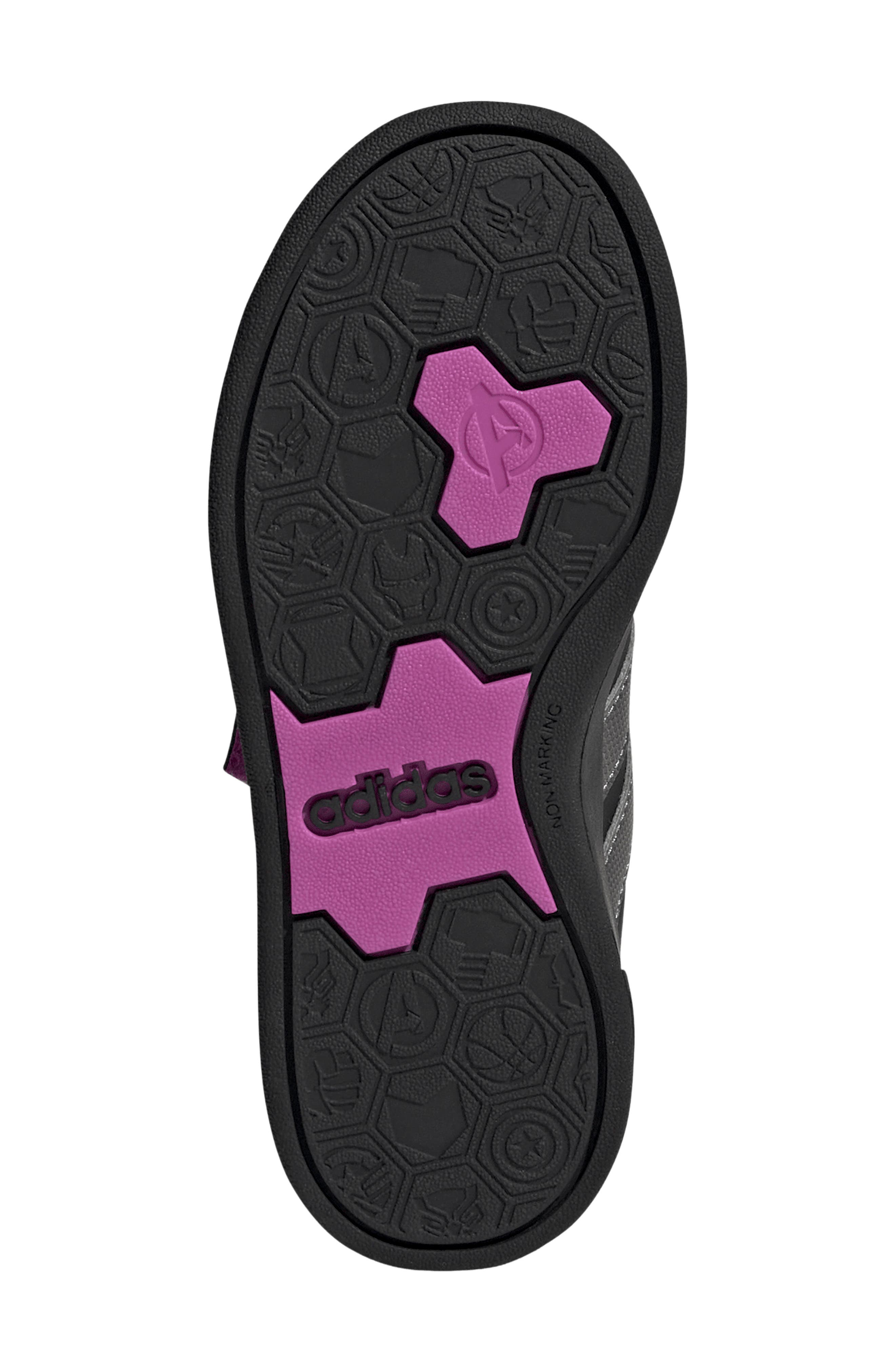 Kids' Grand Court Avengers Sneaker, Alternate, color, BLACK/ IRON/ PURPLE
