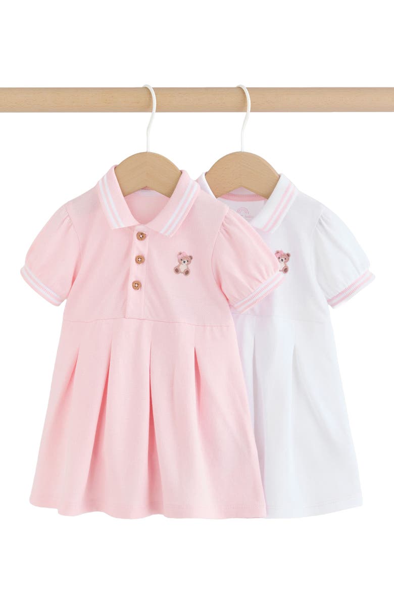 NEXT Kids' Set of 2 Assorted Tennis Dresses, Main, color, Pink/ White