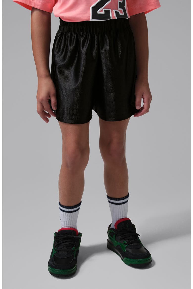 Kids' Flowy T-Shirt & Short Set, Alternate, color, BLACK