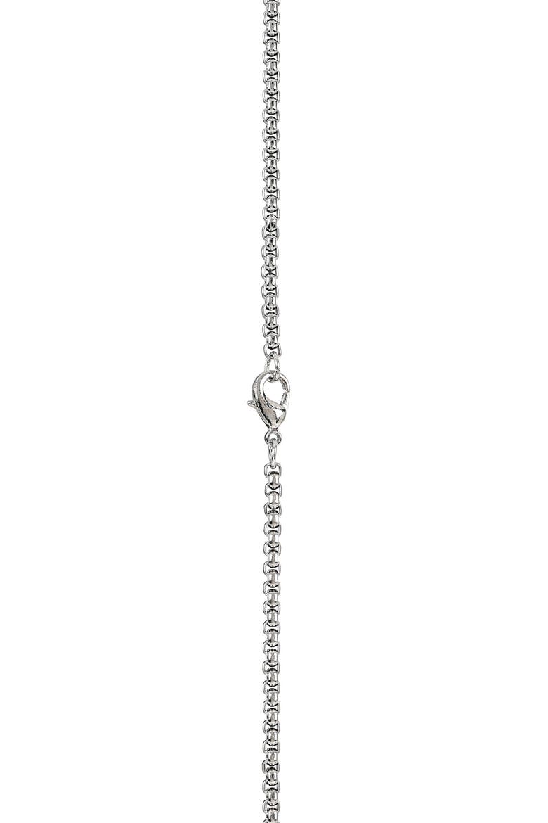 Men's Cross Pendant Necklace, Bracelets & Earrings Gift Set, Alternate, color, SILVER/ BLACK