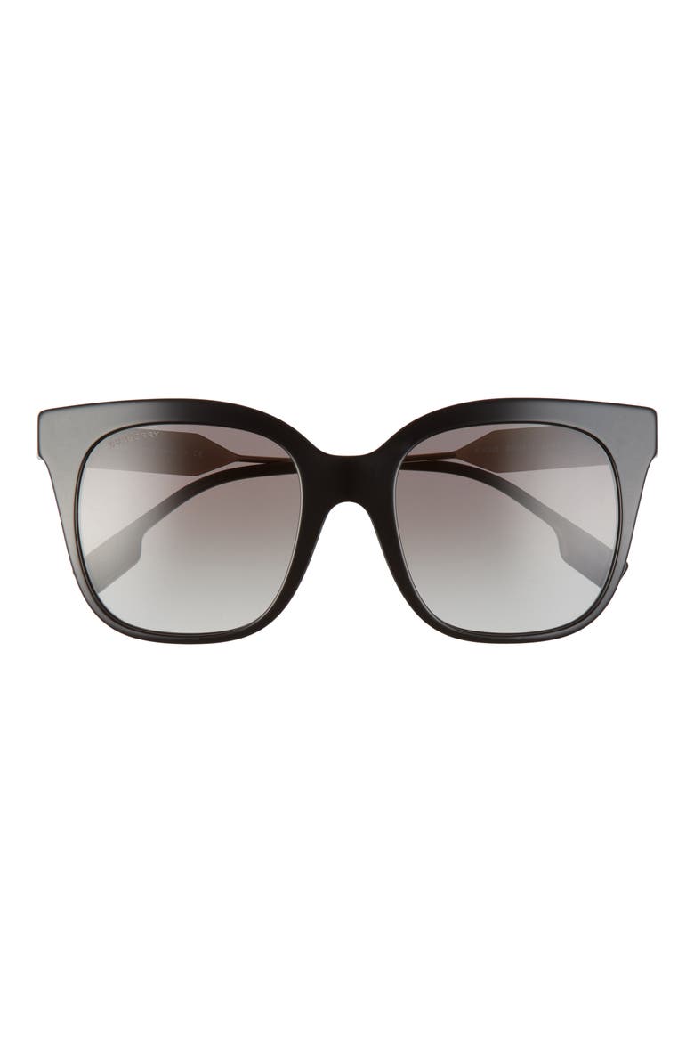 52mm Gradient Square Sunglasses, Main, color, BLACK/ GREY GRADIENT