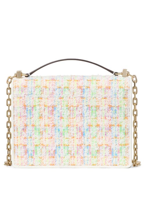 Kate Spade New York Deco Tweed Convertible Shoulder Bag In Ivory Multi