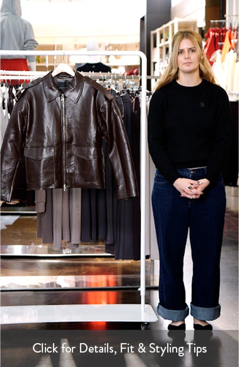 Oversize Faux Leather Jacket, sales video thumbnail