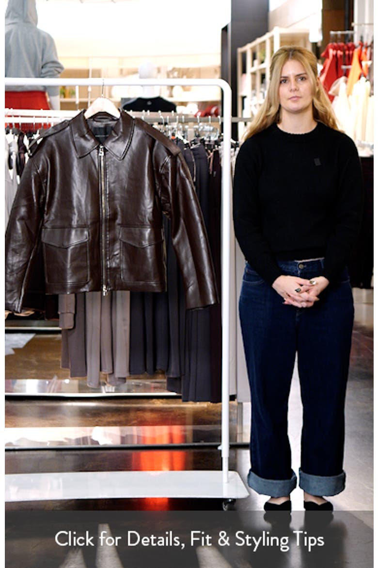 Oversize Faux Leather Jacket video