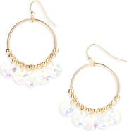 Cara Crystal Hoop Earrings