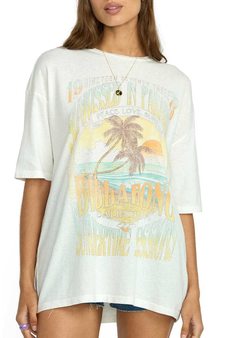 Sunset Mindset Oversize Cotton Graphic T-Shirt, Alternate, color, STENCIL WASH