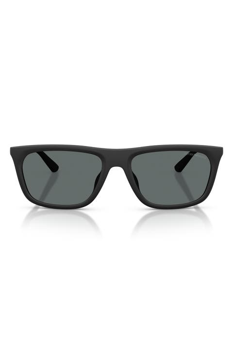 57mm Polarized Pillow Sunglasses