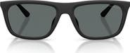 Emporio Armani 57mm Polarized Pillow Sunglasses