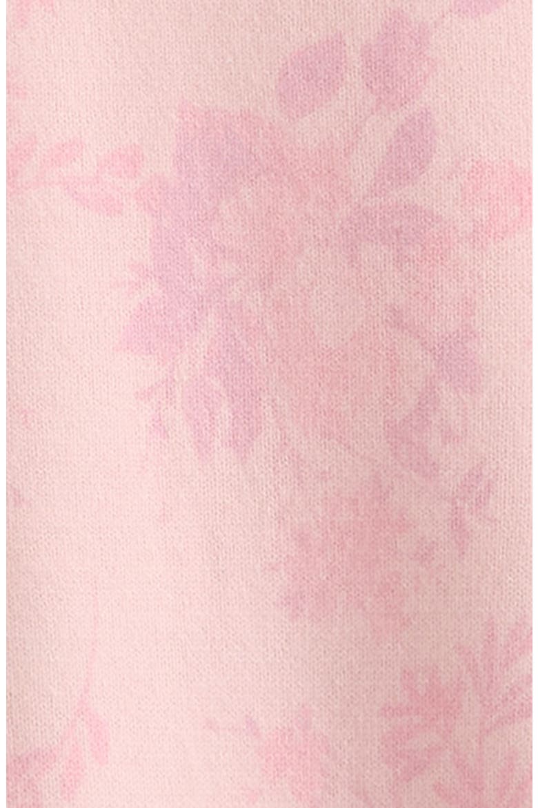 Kids' Puff Sleeve Intarsia Knit Sweater, Alternate, color, PINK SODA WINDSWEPT FLORAL