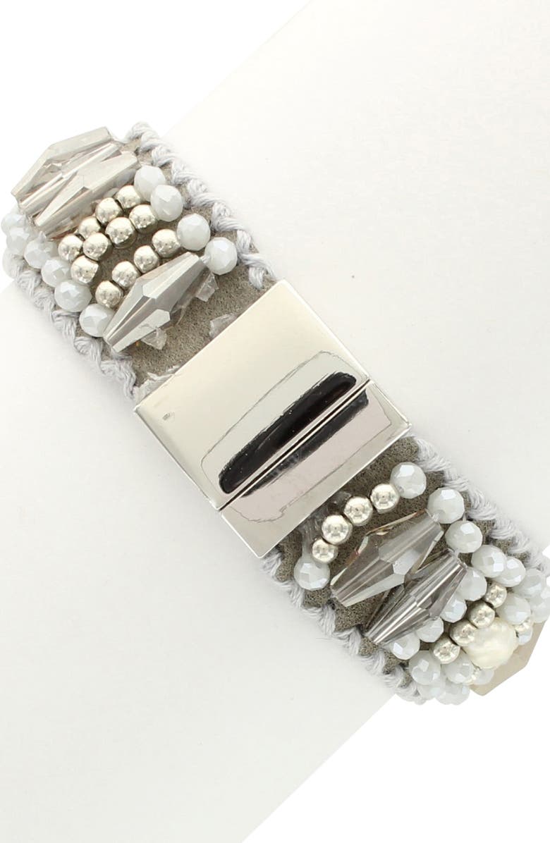 OLIVIA WELLES CARLA EMBELLISHED MAGNETIC CLA, Alternate, color,