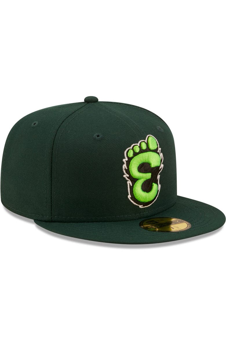 New Era Men's New Era Green Eugene Emeralds Authentic Collection 59FIFTY Fitted Hat, Alternate, color, Green