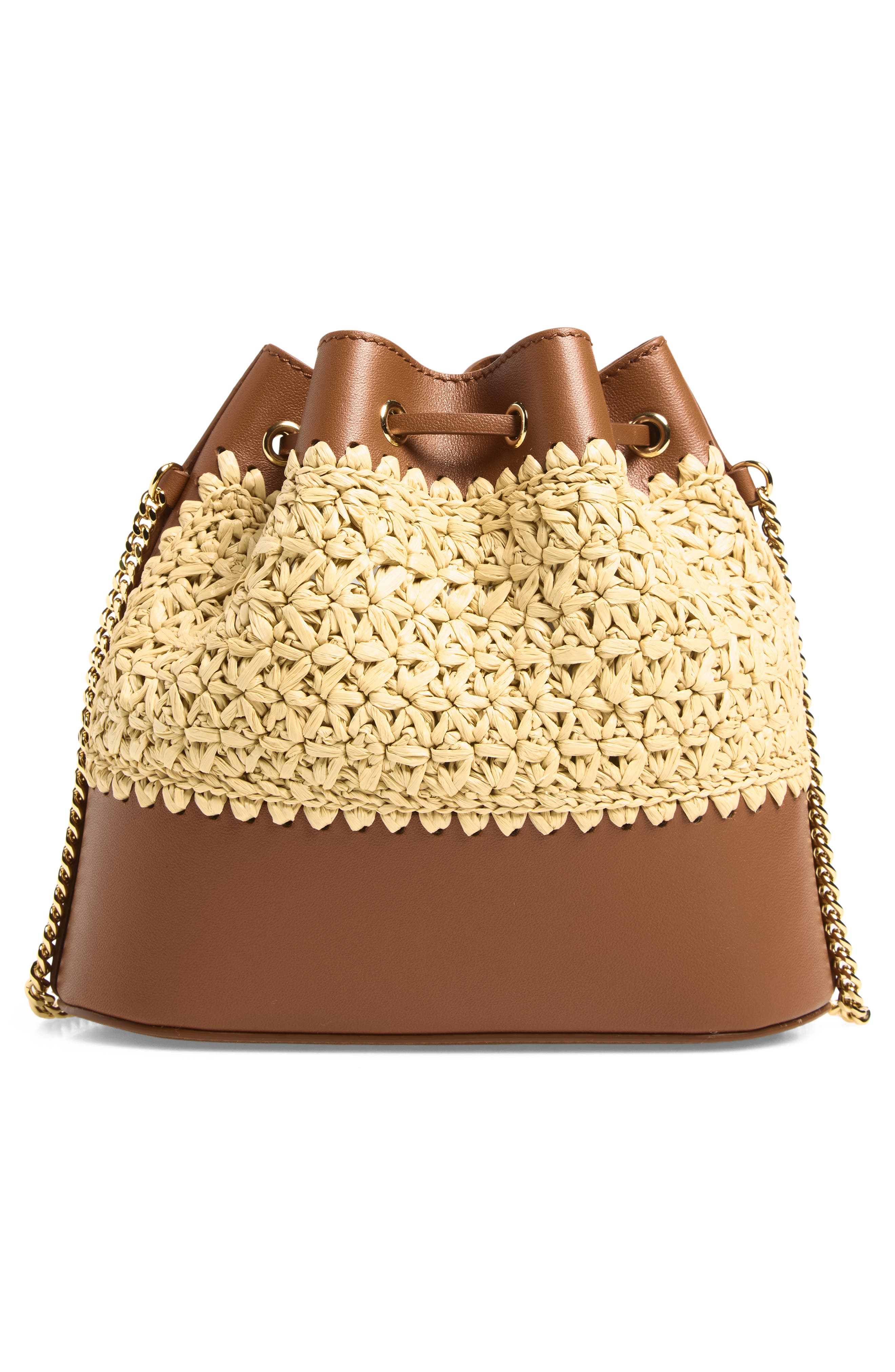 Mini Straw Drawstring Bag, Alternate, color, NATURAL