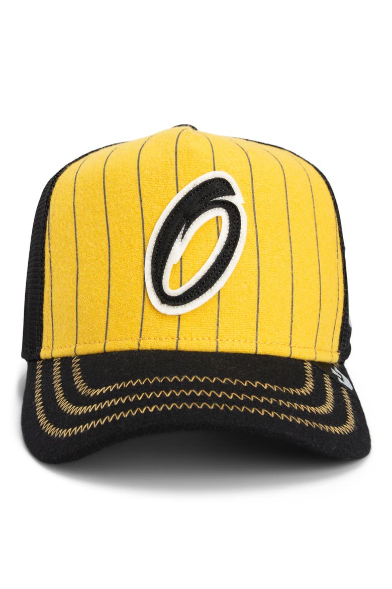 Flagrant Fouls Trucker Cap, Main, color, YELLOW
