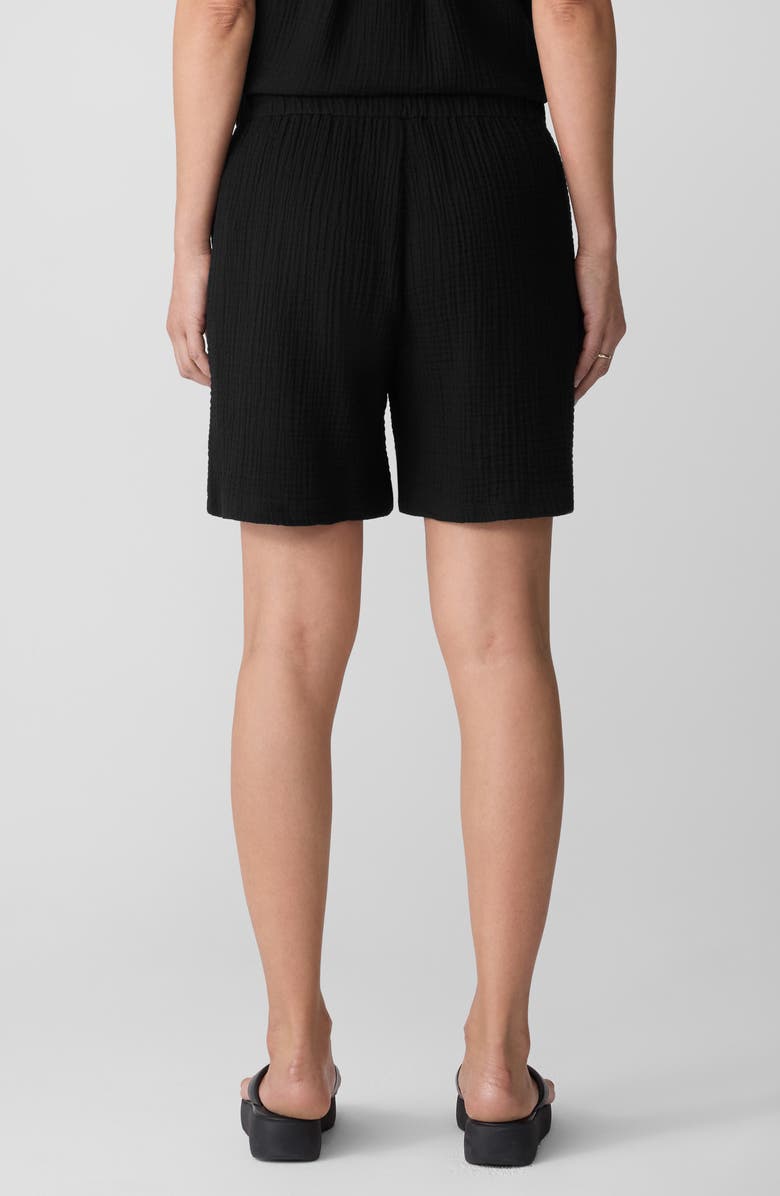 Eileen Fisher Organic Cotton Drawstring Shorts, Alternate, color, 