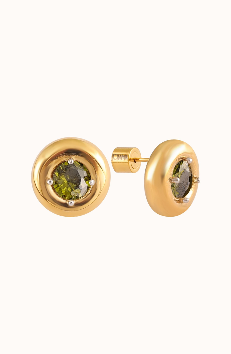 Joiana Jewelry Lila Earrings, Main, color, Gold / Peridot