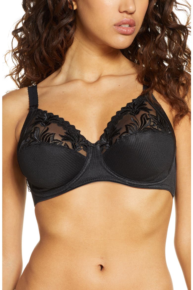 Amazone Full Support Underwire Bra, Main, color, BLACK