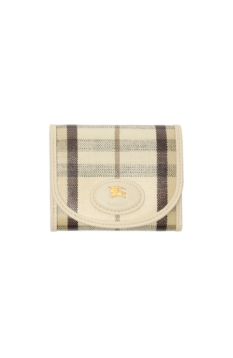 Burberry Highlands Compact Wallet, Main, color, Light Beige