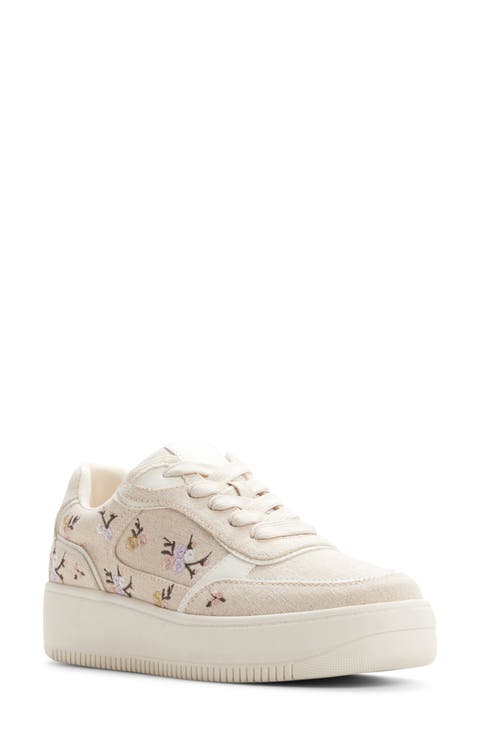 Freshy Embroidered Platform Sneaker (Women)