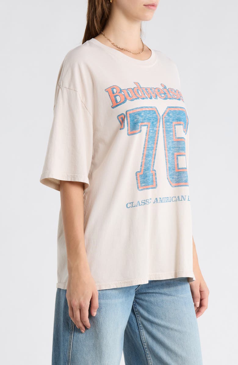 Junk Food Budweiser<sup>®</sup> 76 Cotton Graphic T-Shirt, Alternate, color, Birch