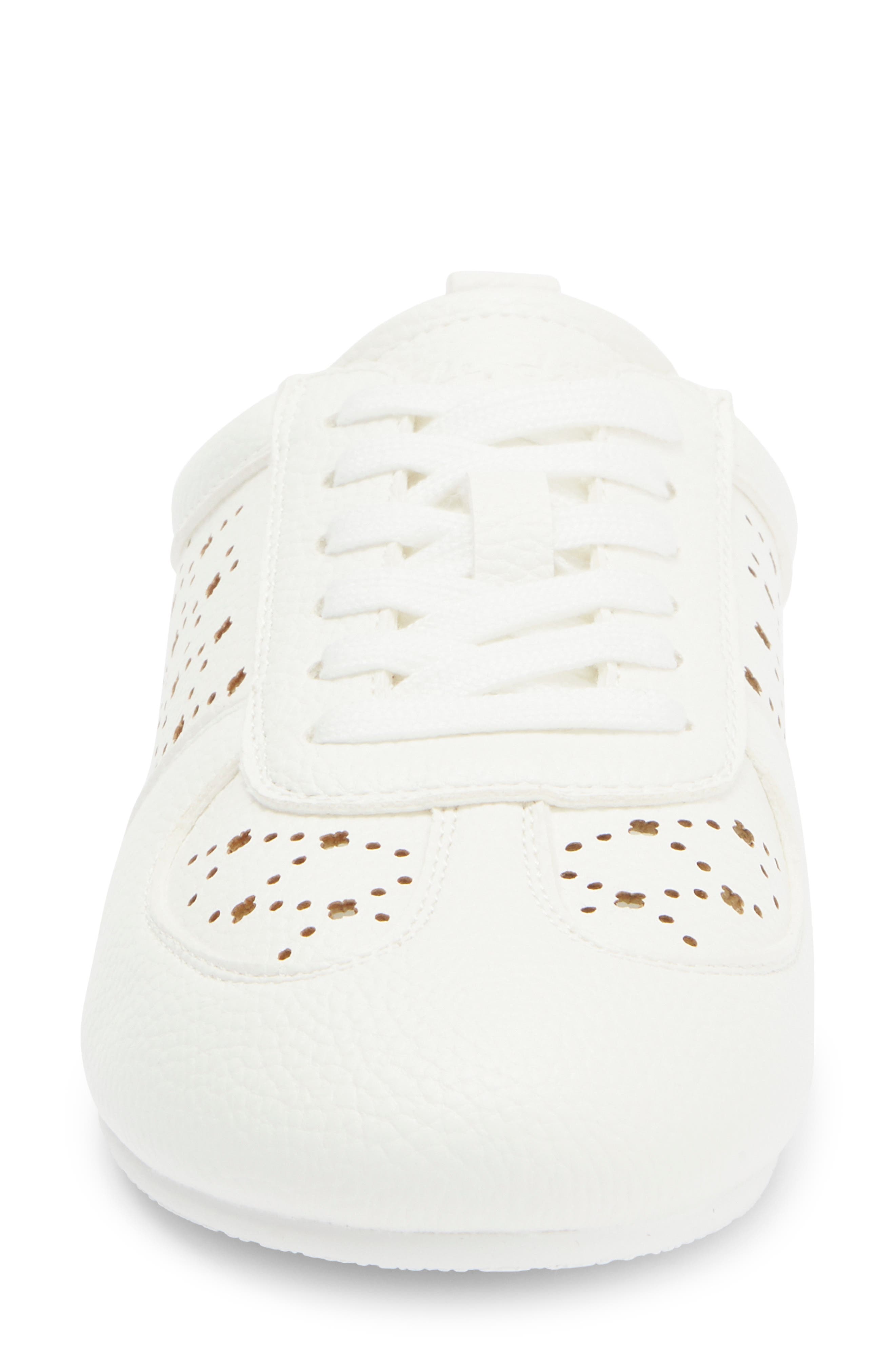 Splendid Julian Laser-Cut Sneaker, Alternate, color, White Sand