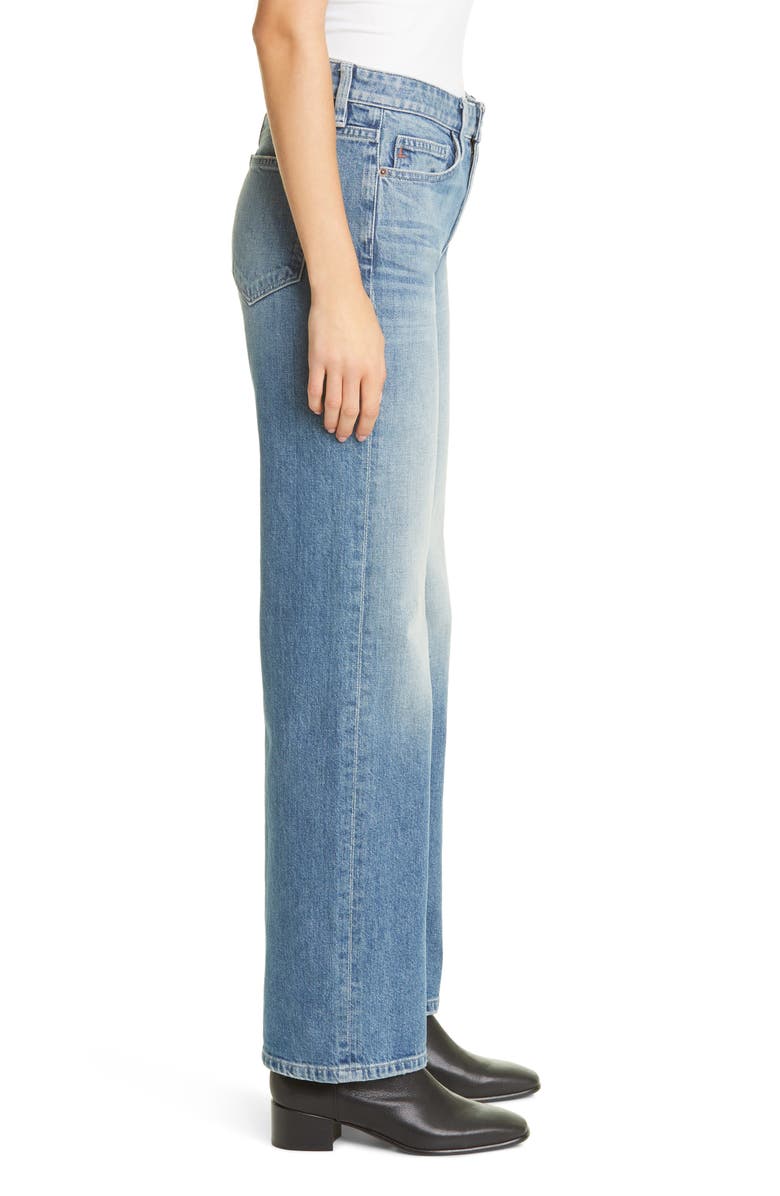 Lafayette 148 New York High Waist Wide Leg Jeans, Alternate, color, Faded Skyline