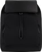 Vince Drayton Leather & Nylon Flap Backpack