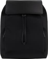 Vince Drayton Leather & Nylon Flap Backpack