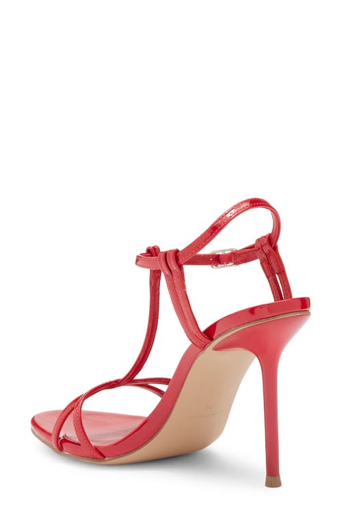 Steve Madden Deeva T-strap Sandal In Red Patent