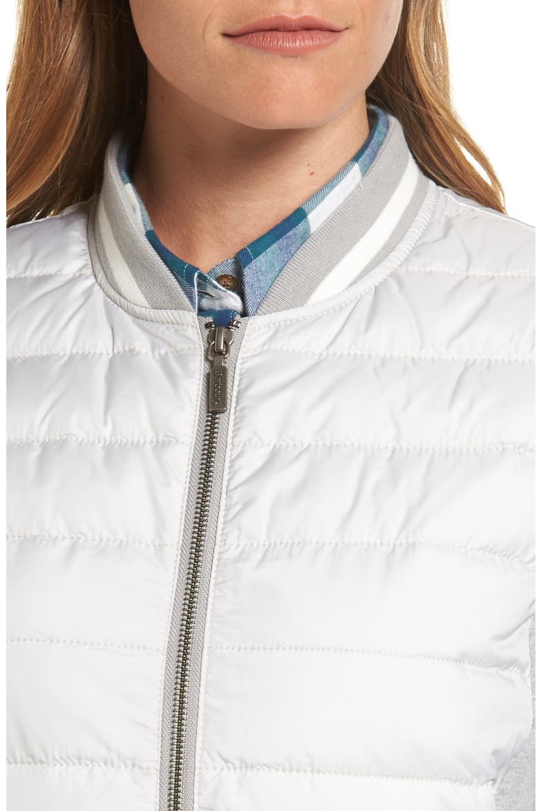 Bleachey Quilted Gilet, Alternate, color, LIGHT GREY MARL / GLACIER