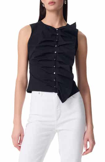 Robert Rodriguez Reina Poplin Ruffle Tank