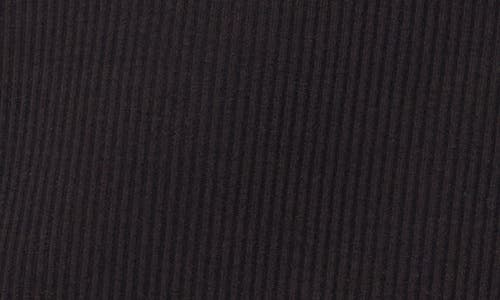 Cece Keyhole Rib Top In Black