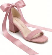 Forever & Always Shoes Rova Bow Block Heel Sandal