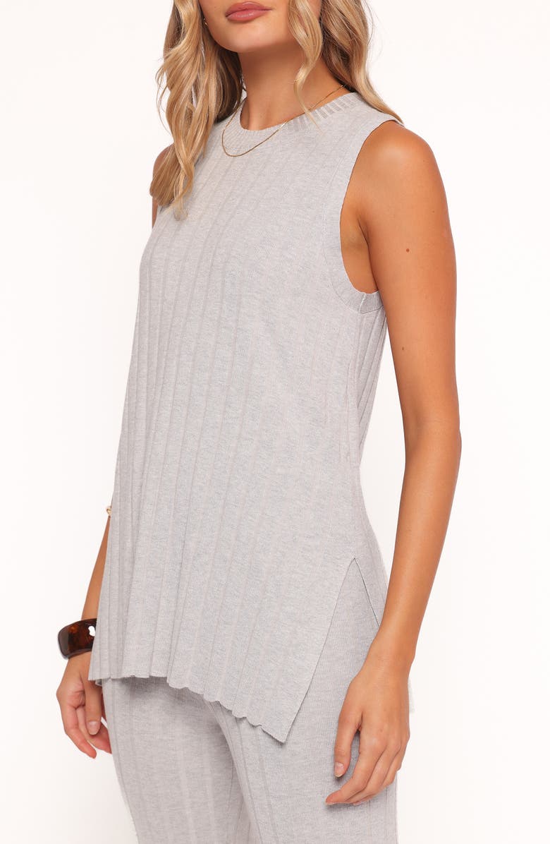 Petal & Pup Silvie Wide Rib Sweater Tank & Straight Leg Pants Set, Alternate, color, Grey