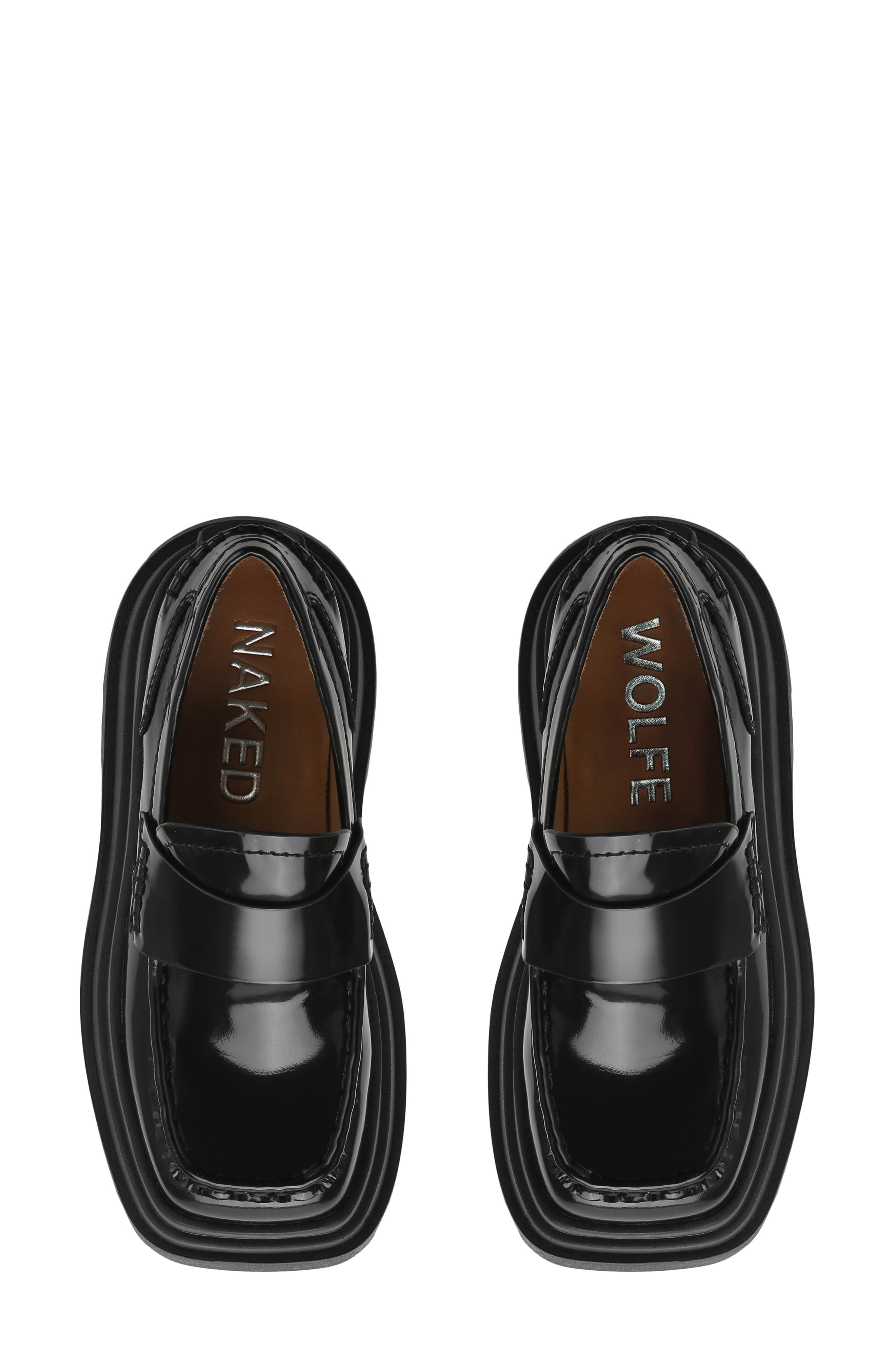 Naked Wolfe Deluxe Black Box Platform Loafer, Alternate, color, 
