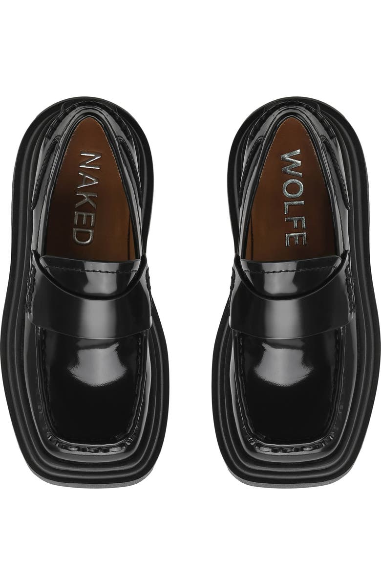 Naked Wolfe Deluxe Black Box Platform Loafer, Alternate, color,