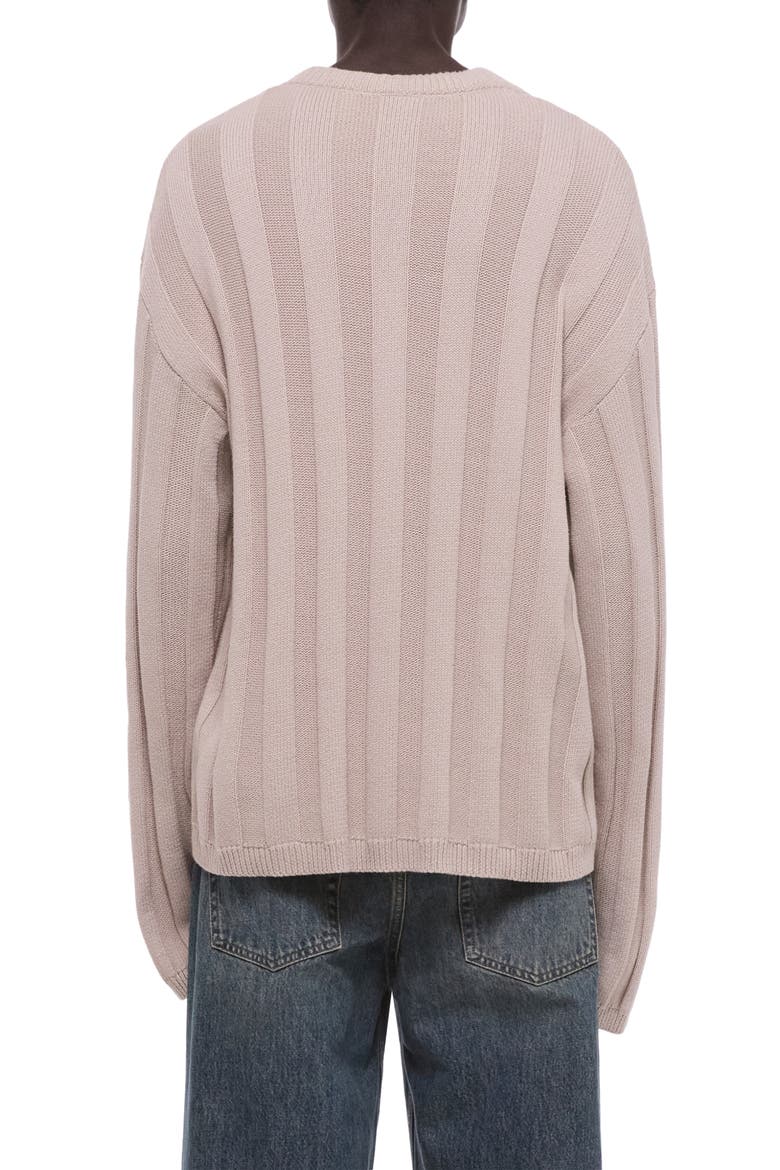 Oversize Ribbed Sweater, Alternate, color, PUTTY