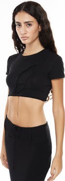 Mother of All Papper Short Sleeve Crop Top
