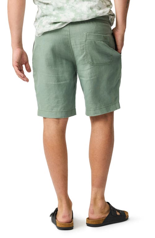 Rodd & Gunn Linen 9 Resort Shorts In Green
