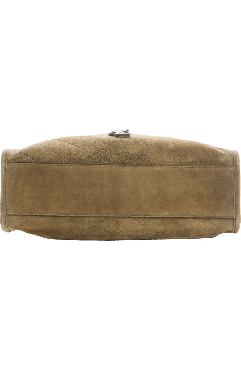 Saint Laurent Medium Cassandre Niki Matelassé Suede Tote, Alternate, color,